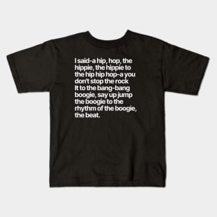 Hip Hop Lyrics Kids T-Shirt